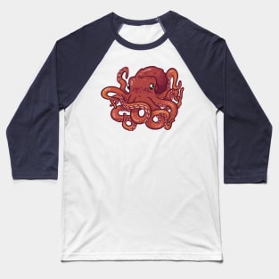 Giant Pacific Octopus Baseball T-Shirt